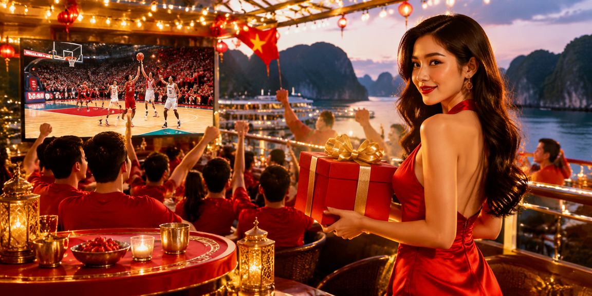 Người dùng Việt xem tiền thưởng thể thao trong khung cảnh Vịnh Hạ Long